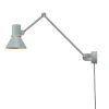 Type 80 W3 væglampe m/ledning, grå