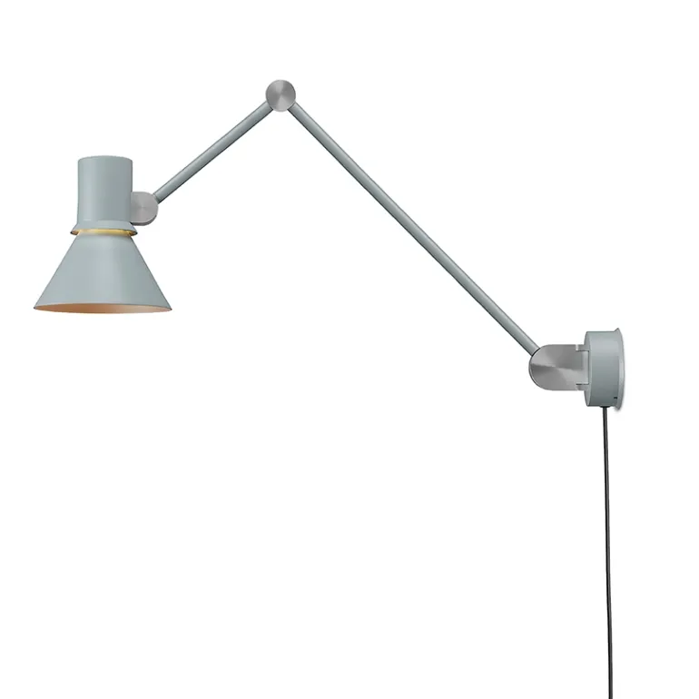 Type 80 W3 væglampe m/ledning, grå