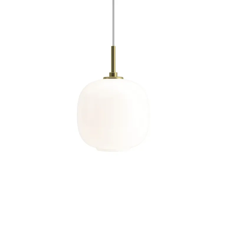 VL45 Radiohus Ø17,5 pendel, messing/opal