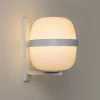 Wally Cesta væglampe, metallic hvid