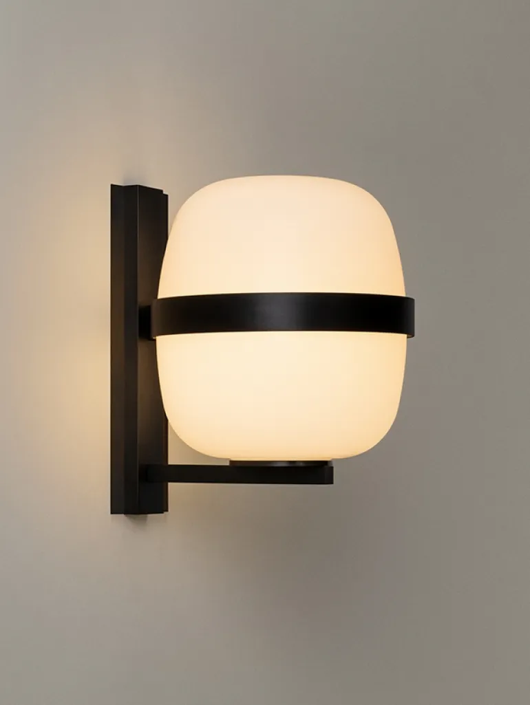 Wally Cesta væglampe, metallic sort