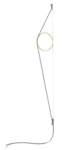 Wirering Væglampe, Grå/Guld
