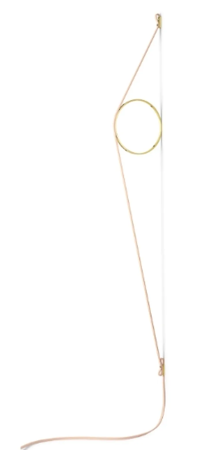 Wirering Væglampe, Pink/Guld