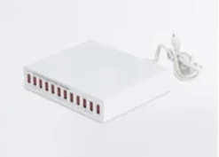 Zafferano multilader med 12 x USB A - 150W, hvid